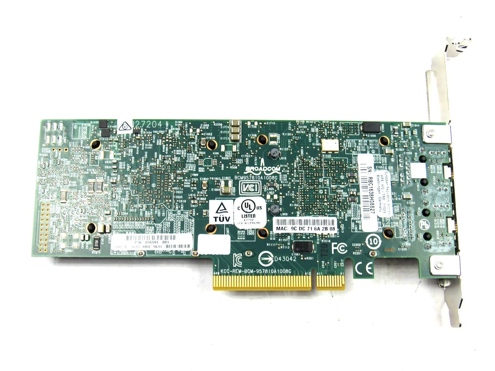 HPE 530T Dual Port 10GbE 2-Port PCIe 2.0 Network Adapter 4