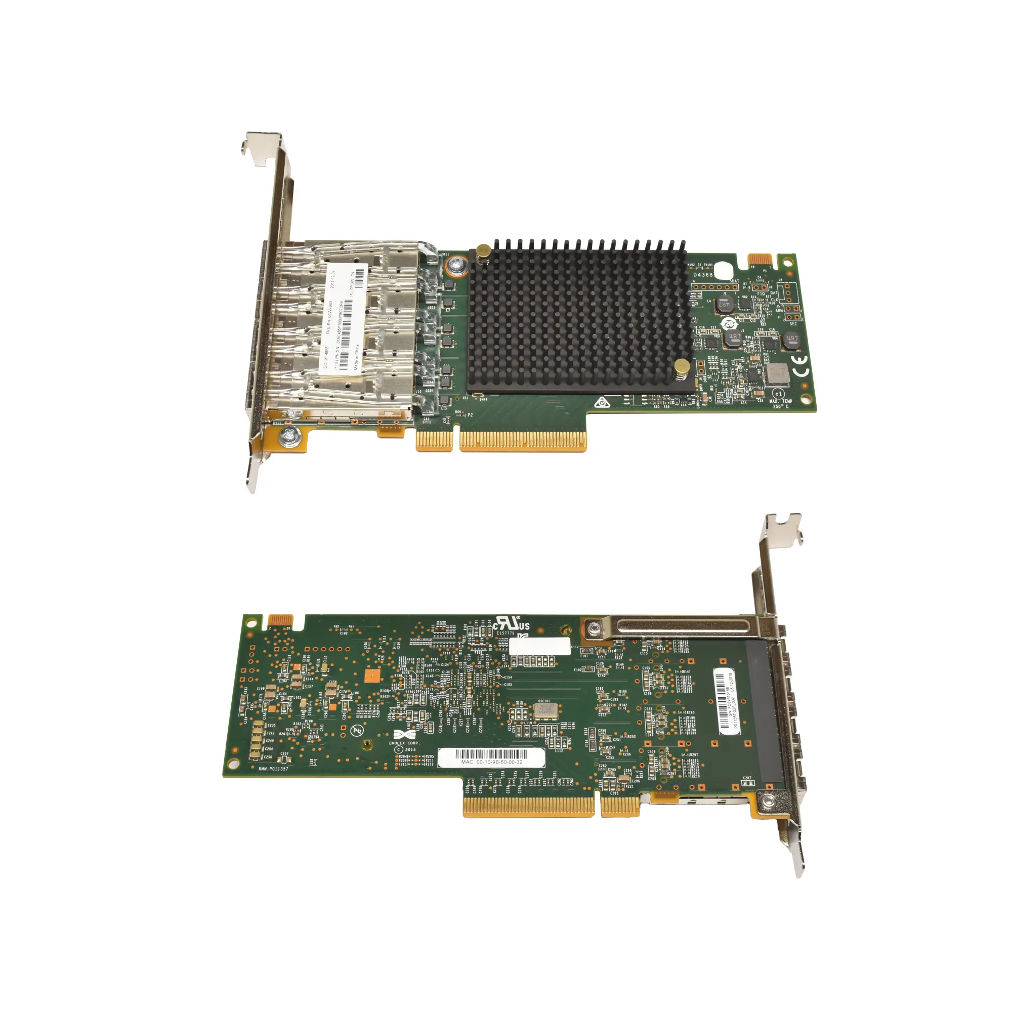 Emulex/IBM 16Gb Quad Port LPe31004-M6 4X16Gb SFP FC Host Bus Adaptor 5