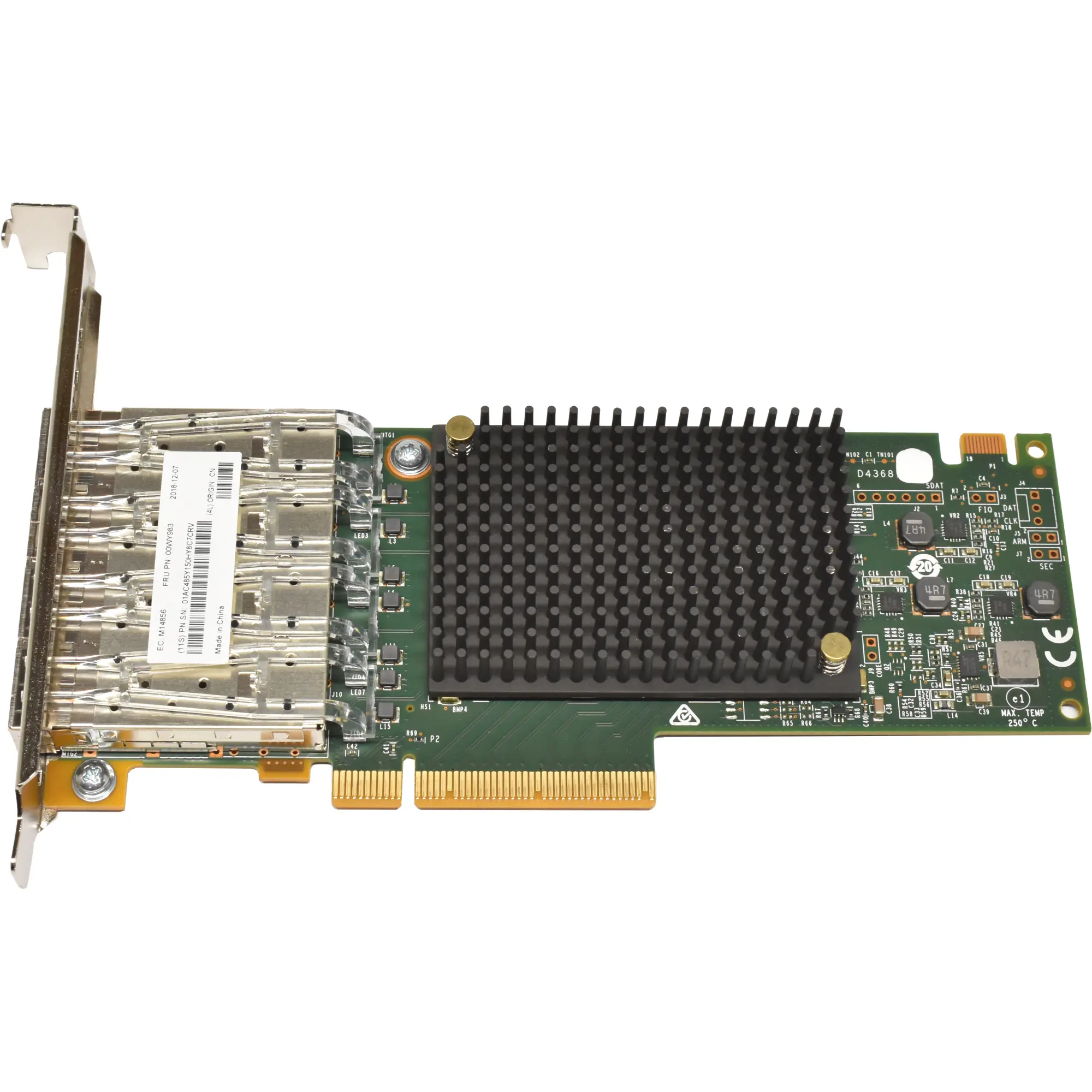 Emulex/IBM 16Gb Quad Port LPe31004-M6 4X16Gb SFP FC Host Bus Adaptor 2
