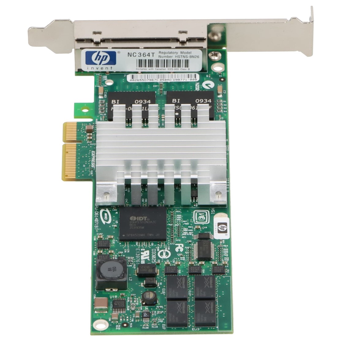 HP/INTEL NC364T 1Gb Quad Port Network Card 3