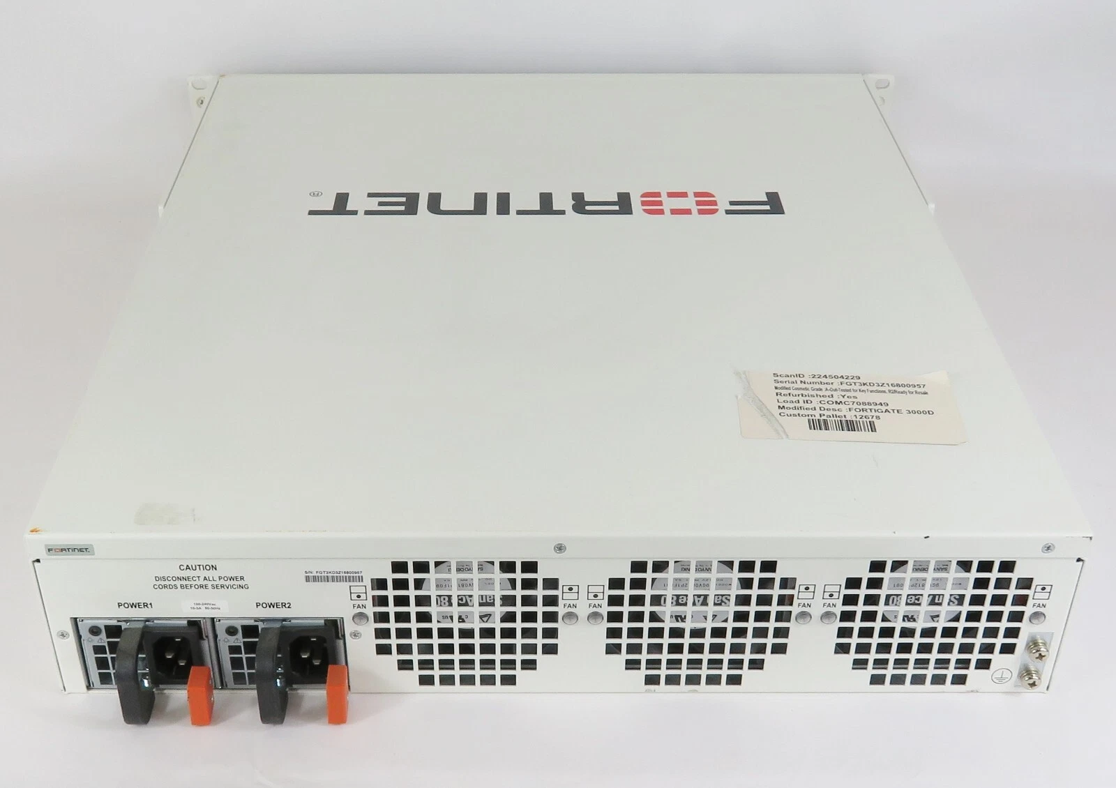 FORTINET FORTIGATE 3000D 16X 10Gb Port Dual Power Supply Network Firewall 5