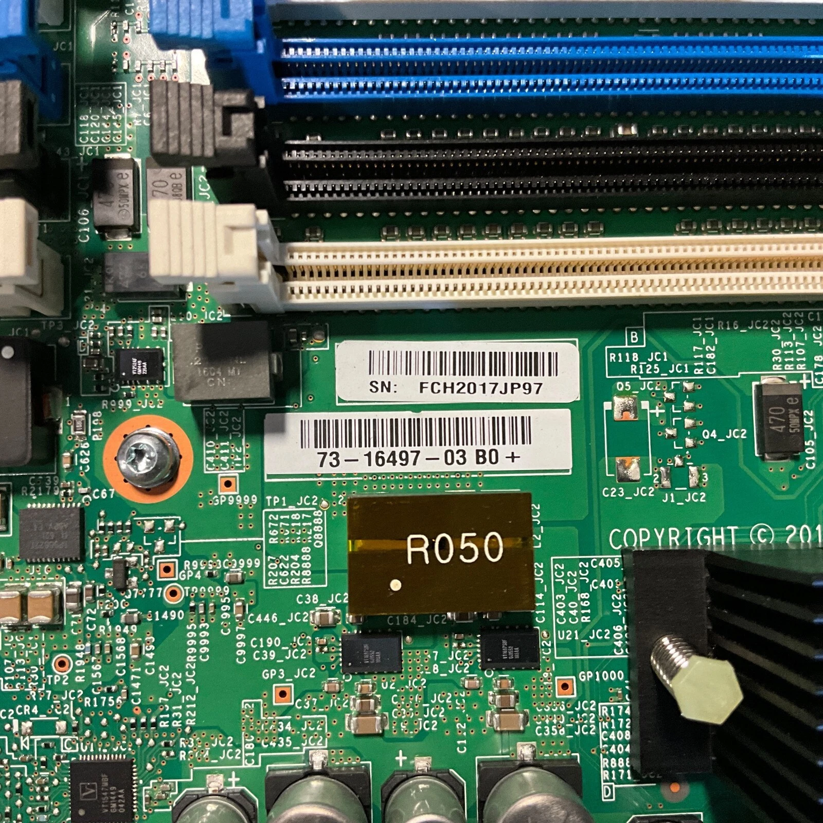 Cisco UCS C460 M4 12-DDR4 Memory DIMM Slots Modul Riser Board 3
